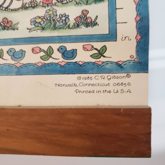 Vintage Lucy Bear Childrens Growth Chart Teddy Bear 37x9.5 Inch 1985 - Picture 13 of 13